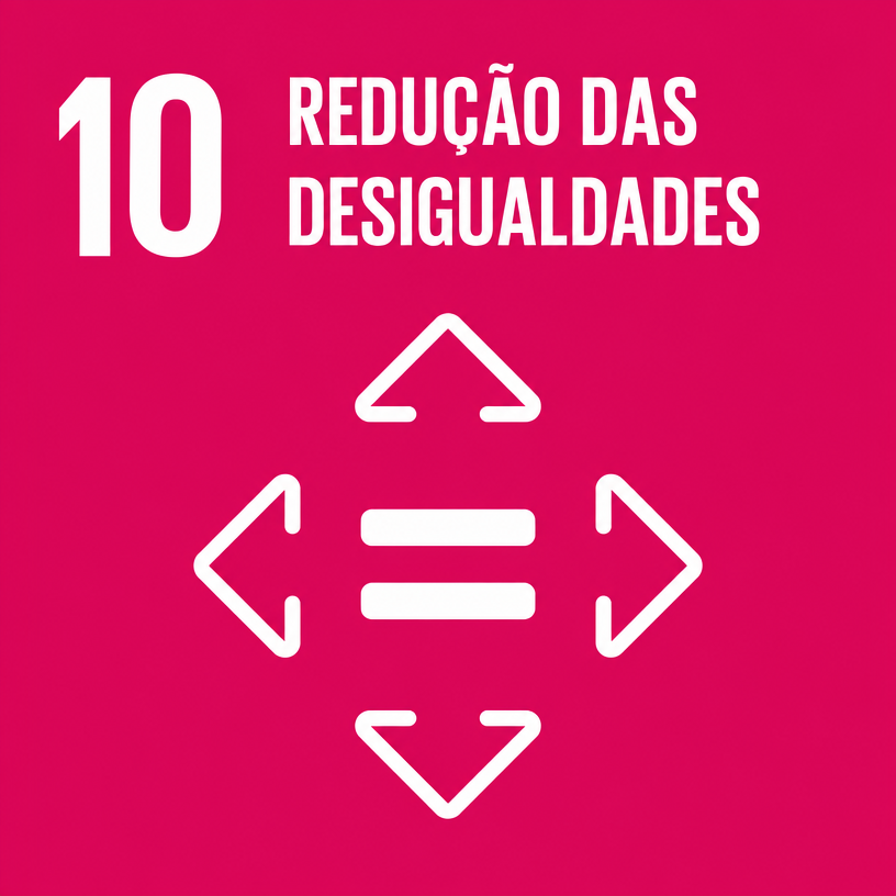 Card oficial ODS 10 — Redução das Desigualdades